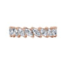 Fancy Wedding Ring in 14k Rose Gold with Marquise Natural Diamond at Gabriel & Co.