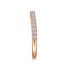 14K Rose Gold Matching Diamond Wedding Band - 0.28 ct