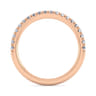 14K Rose Gold Matching Diamond Wedding Band - 0.28 ct