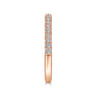14K Rose Gold Matching Diamond Wedding Band - 0.3 ct