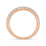 14K Rose Gold Matching Diamond Wedding Band