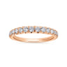14K Rose Gold Matching Diamond Wedding Band