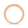 14K Rose Gold Matching Diamond Wedding Band - 0.16 ct