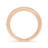 14K Rose Gold Matching Diamond Wedding Band - 0.25 ct