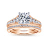 14K Rose Gold Matching Diamond Wedding Band - 0.25 ct