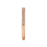 14K Rose Gold Matching Diamond Wedding Band - 0.19 ct