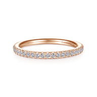 14K Rose Gold Matching Diamond Wedding Band