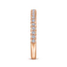 14K Rose Gold Matching Diamond Wedding Band - 0.31 ct
