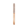 14K Rose Gold Matching Diamond Wedding Band - 0.15 ct