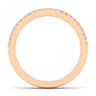 14K Rose Gold Matching Diamond Wedding Band - 0.18 ct