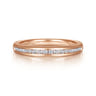 14K Rose Gold Matching Diamond Wedding Band - 0.23 ct