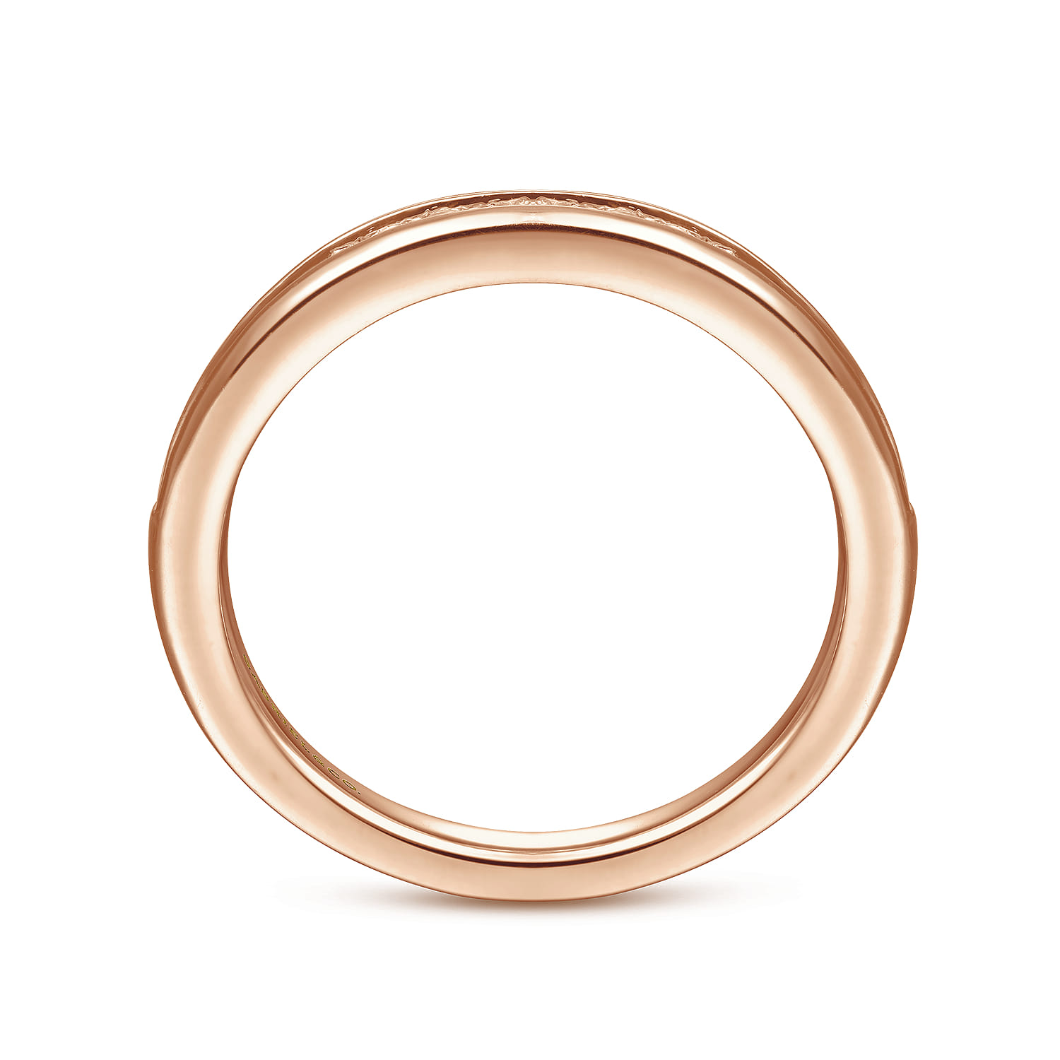 14K Rose Gold Matching Diamond Wedding Band - 0.23 ct - Shot 2