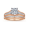 14K Rose Gold Matching Diamond Wedding Band - 0.23 ct