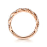 14K Rose Gold Matching Diamond Wedding Band - 0.37 ct