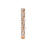 14K Rose Gold Matching Diamond Wedding Band - 0.37 ct