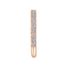 14K Rose Gold Matching Diamond Wedding Band - 0.3 ct
