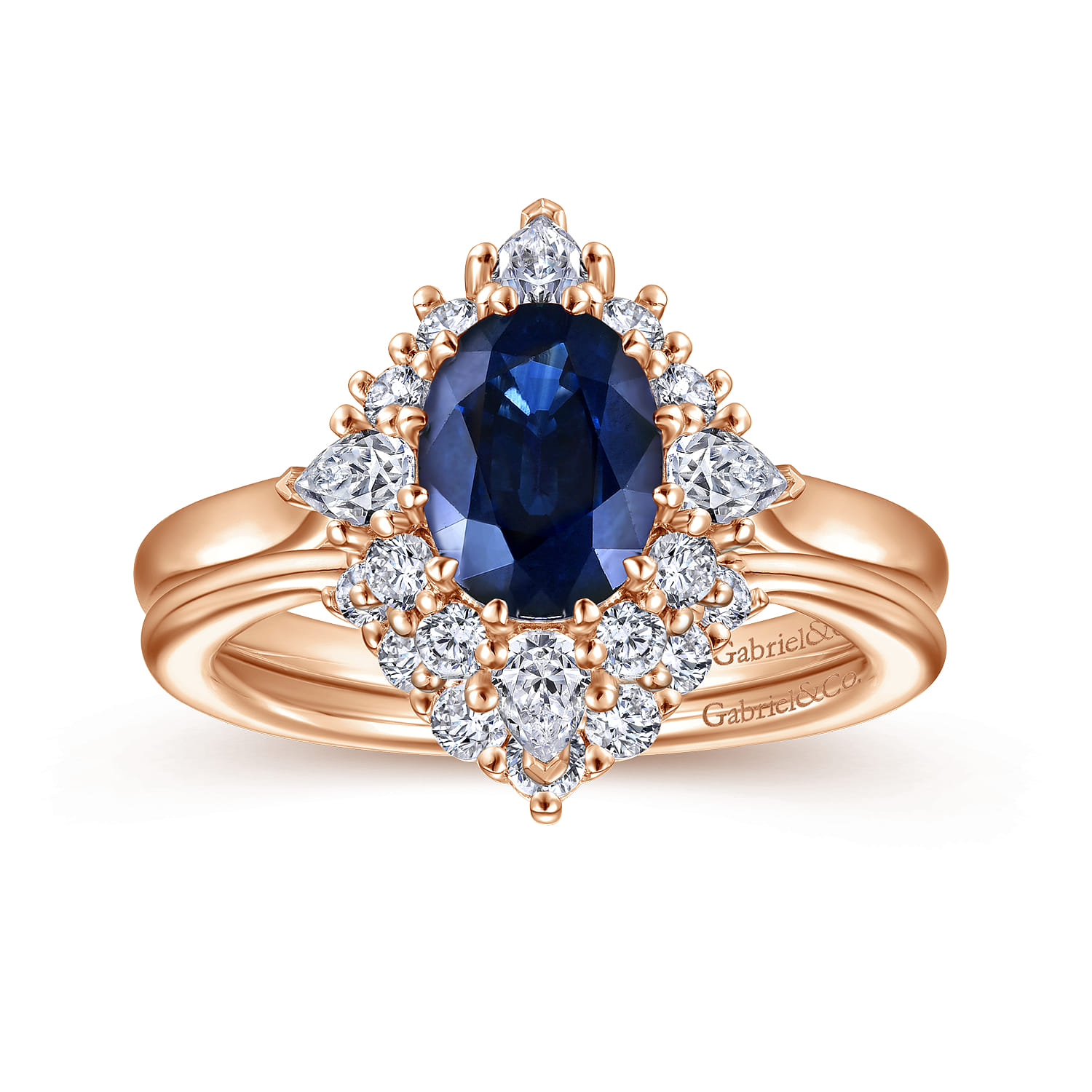 14K Rose Gold Matching Diamond Wedding Band - 0.2 ct - Shot 4