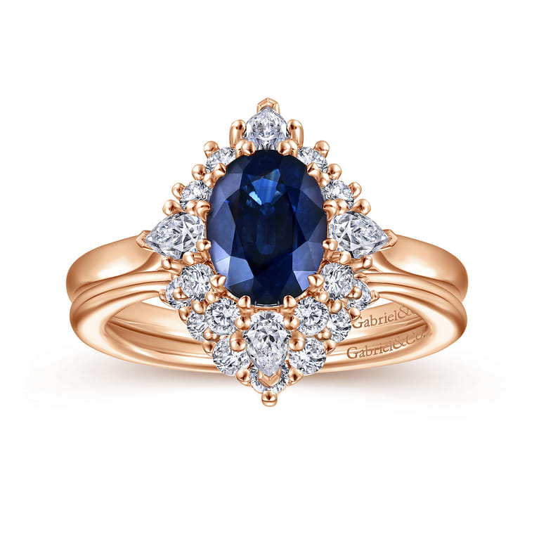 14K Rose Gold Matching Diamond Wedding Band - 0.2 ct - Shot 4