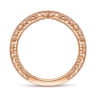 14K Rose Gold Matching Diamond Wedding Band - 0.16 ct
