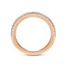 14K Rose Gold Matching Diamond Wedding Band - 0.23 ct