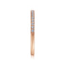 14K Rose Gold Matching Diamond Wedding Band - 0.22 ct