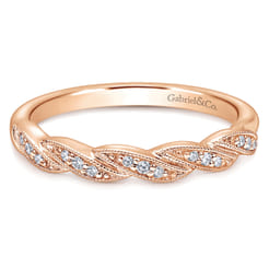 14K Rose Gold Matching Wedding Band