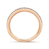 14K Rose Gold Matching Wedding Band - 0.14 ct