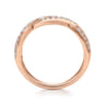 14K Rose Gold Matching Wedding Band - 0.25 ct