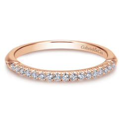 14K Rose Gold Matching Wedding Band