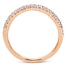 14K Rose Gold Matching Wedding Band - 0.15 ct