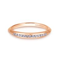 14K Rose Gold Matching Wedding Band