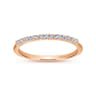 14K Rose Gold Matching Wedding Band - 0.15 ct