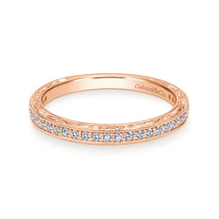 14K Rose Gold Matching Wedding Band