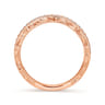 14K Rose Gold Matching Wedding Band - 0.25 ct