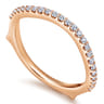 14K Rose Gold Matching Wedding Band - 0.22 ct