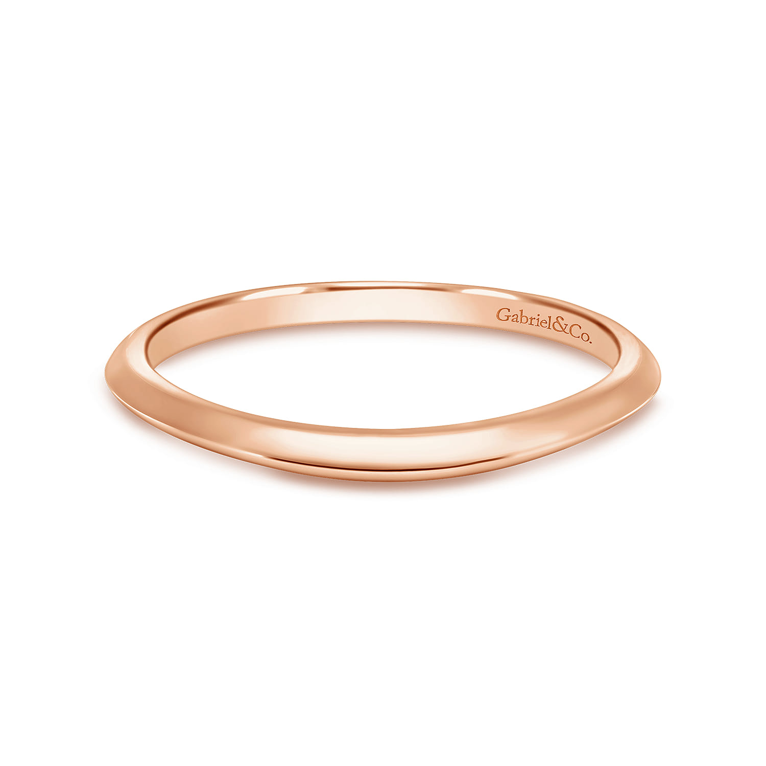 14K Rose Gold Matching Wedding Band - Shot 1