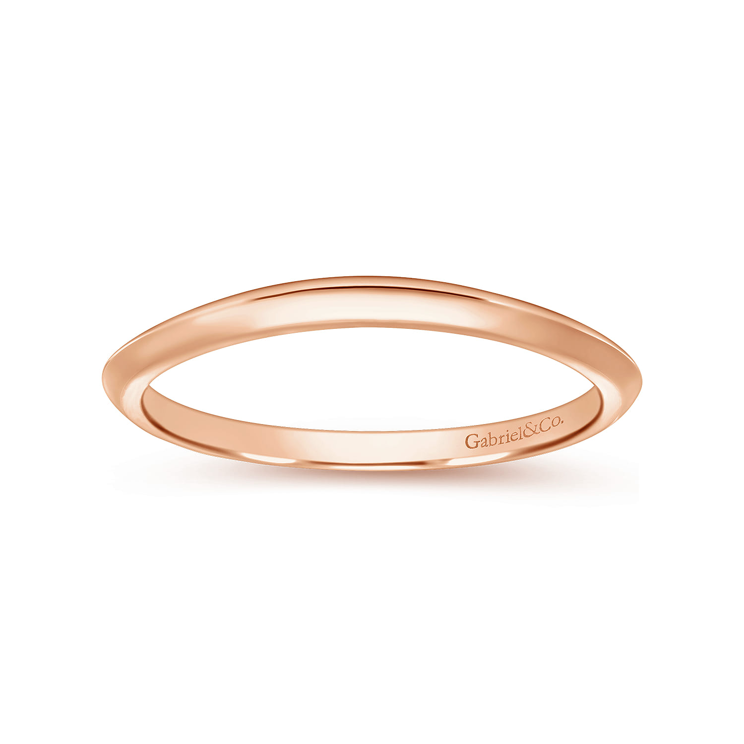 14K Rose Gold Matching Wedding Band - Shot 5