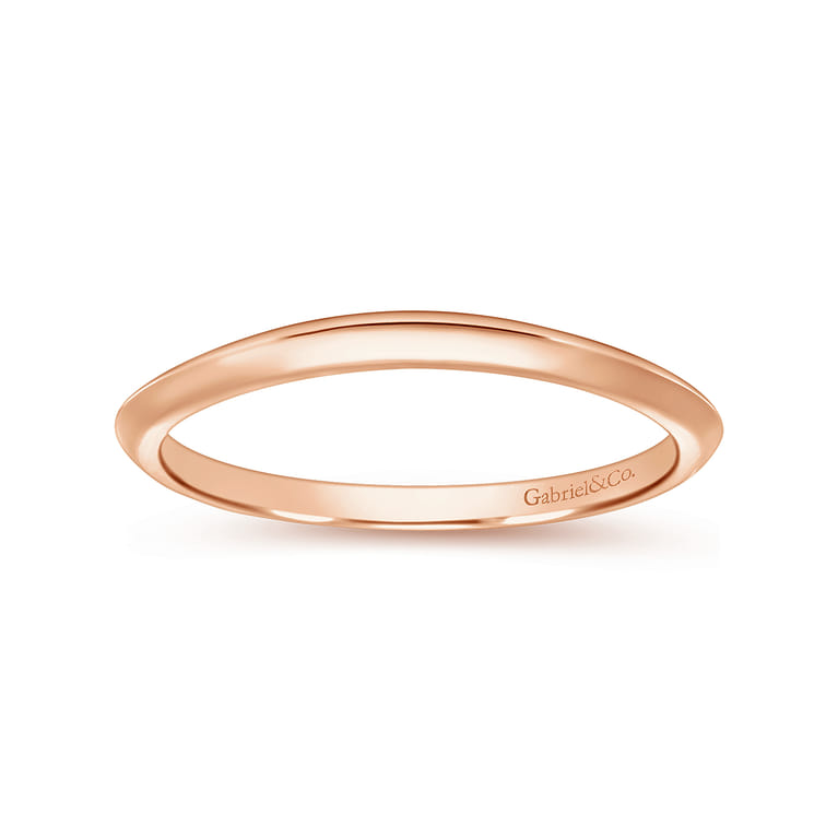 14K Rose Gold Matching Wedding Band - Shot 5