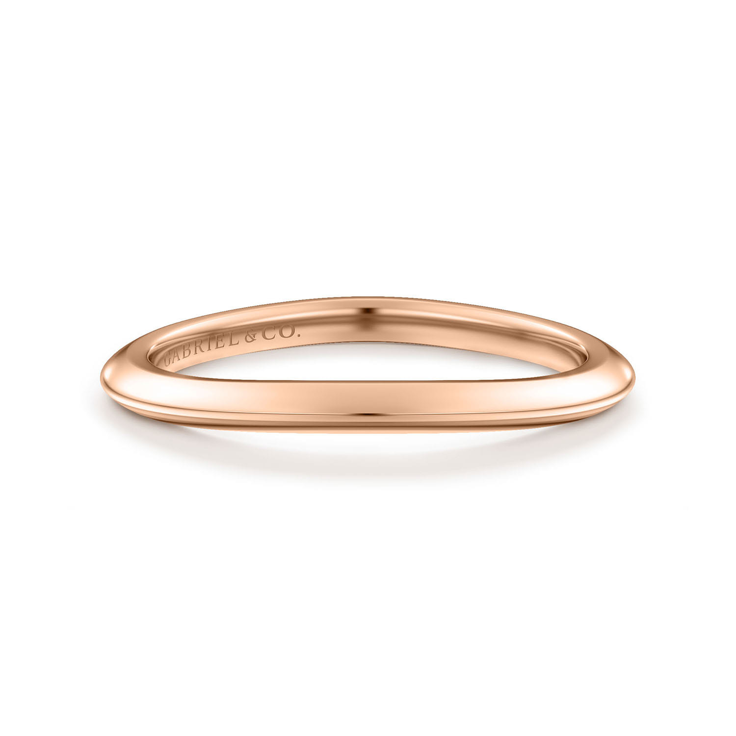 14K Rose Gold Matching Wedding Band - Shot 1