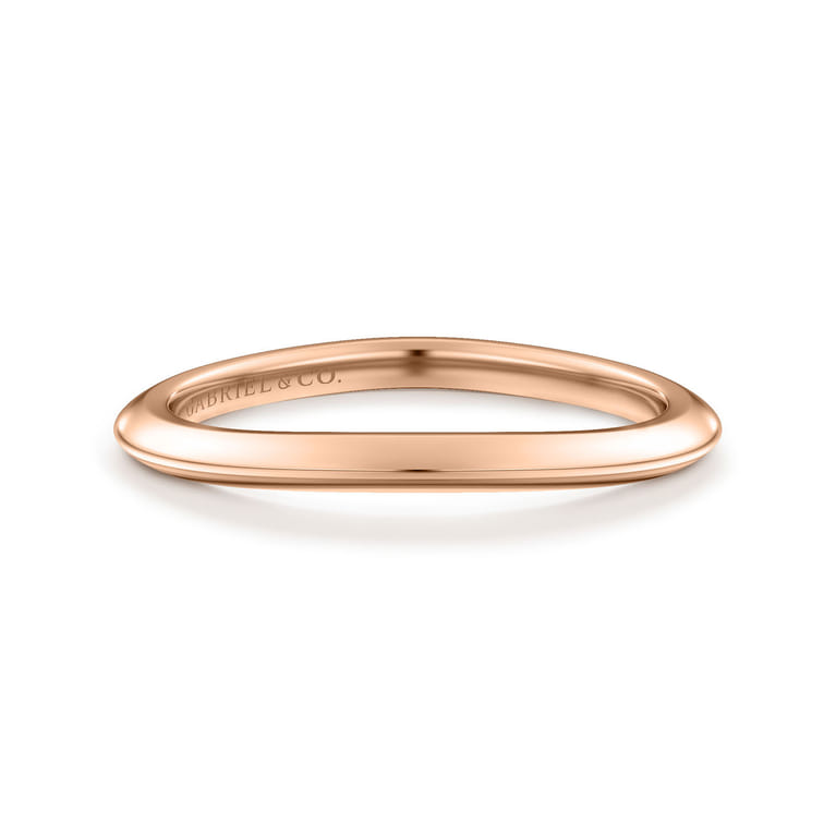 14K Rose Gold Matching Wedding Band - Shot 1