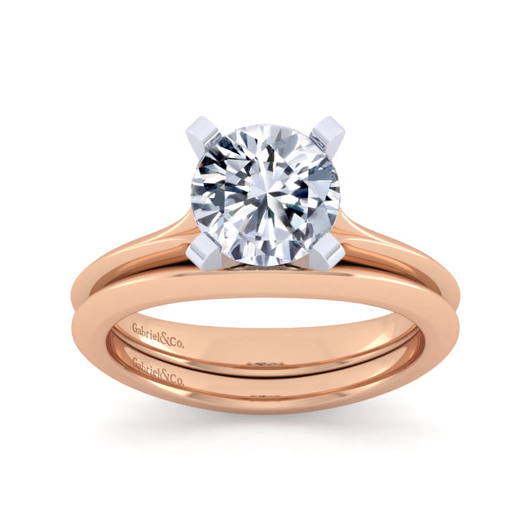 14K Rose Gold Matching Wedding Band - Shot 4