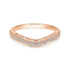 14K Rose Gold Matching Wedding Band