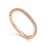 14K Rose Gold Matching Wedding Band - 0.17 ct