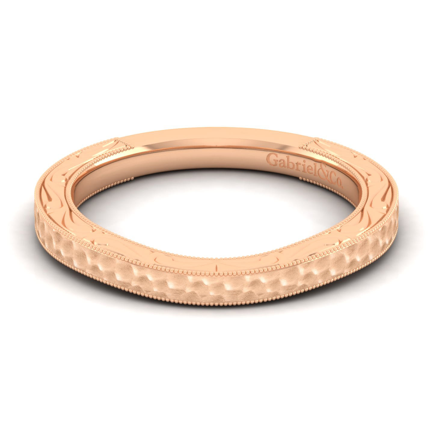 14K Rose Gold Matching Wedding Band - Shot 1