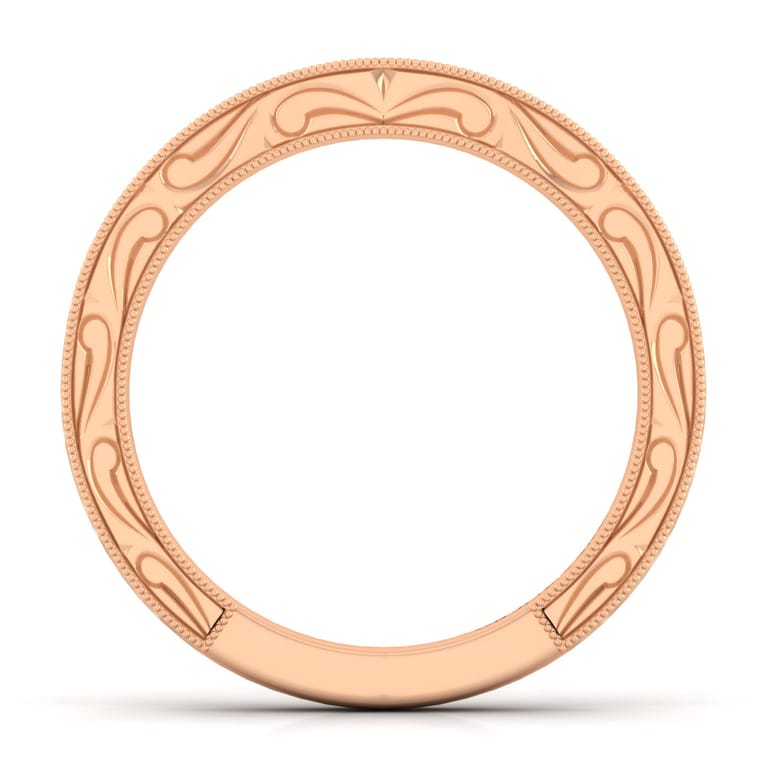 14K Rose Gold Matching Wedding Band - Shot 2