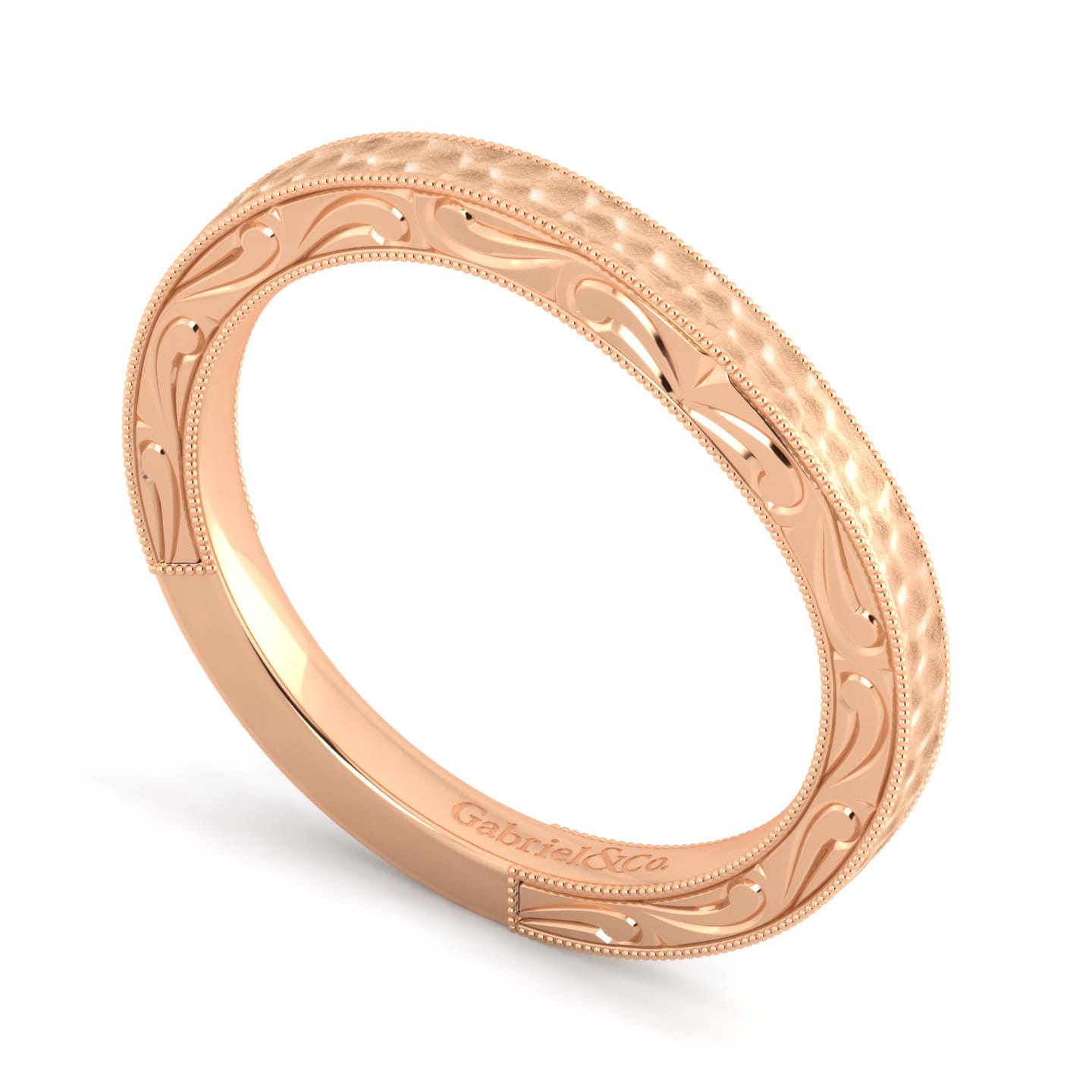 14K Rose Gold Matching Wedding Band - Shot 3