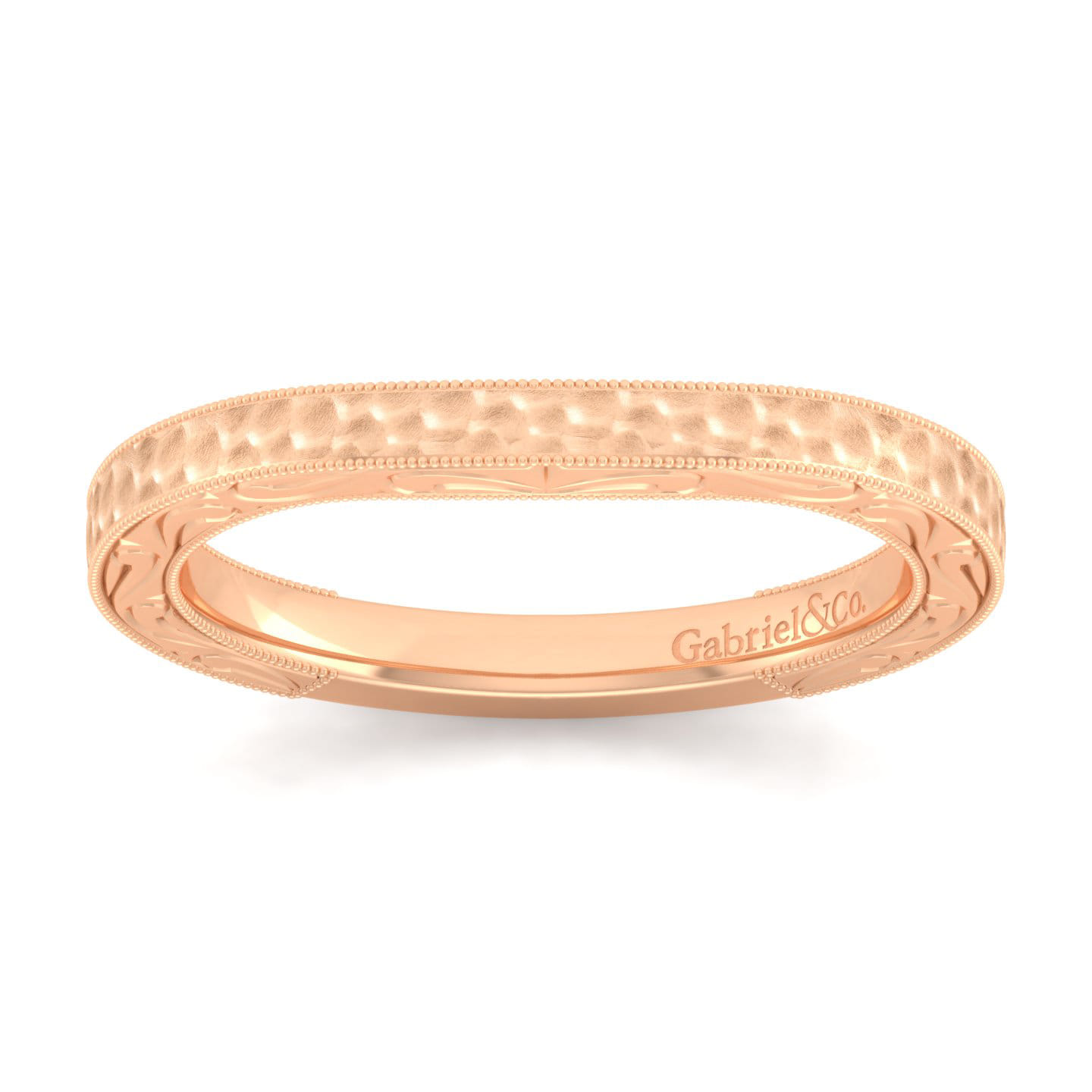 14K Rose Gold Matching Wedding Band - Shot 4