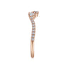 14K Rose Gold Matching Wedding Band - 0.3 ct