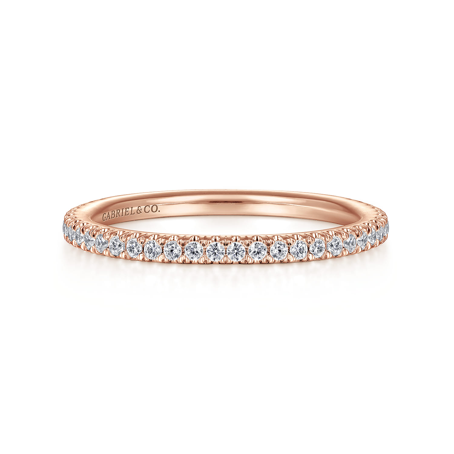 14K Rose Gold Matching Wedding Band - Shot 1