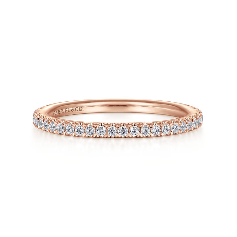 14K Rose Gold Matching Wedding Band - Shot 1